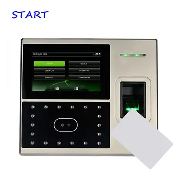 

TCP/IP Biometric Uface800 face & fingerprint time attendance and access control facial recognition 13.56Mhz time recorder