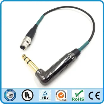 

1Pcs Sound Devices 442 to Zoom F8 input Cable Mini XLR 3 Pin Female Socket to TRS 6.5mm Angled