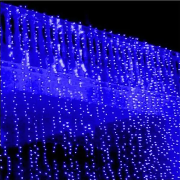 Led String Curtain Light 6*3m 600 Led Waterfall Xmas Christmas led string curtain light 6*3m 600 led waterfall xmas christmas outdoor decoration dripping icicle - Led String Curtain Light 6*3m 600 Led Waterfall Xmas Christmas