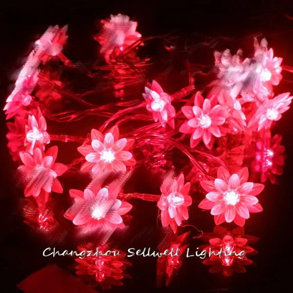 

Sale Rushed Navidad Great!christmas Lamp Christmas Tree Coloured Light Decoration 2.5m Lotus Led Battery Lighting H058(4)