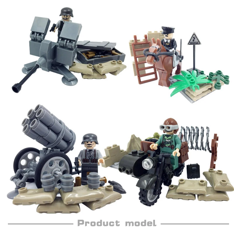 

World War II Army West Droiyan Military Soldiers Toys For Children Boys Gifts Building Blocks Compatible LegoINGLys Bricks