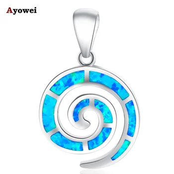 

Retail & Wholesale Blue fire Opal 925 silver Necklace Necklace Pendants for women fashion jewelry Party Birthday OP271A