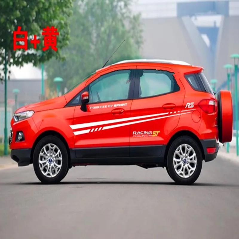 

Car Stickers special body decoration modified waist scratch shielding personality Lahua For Ford Ecosport
