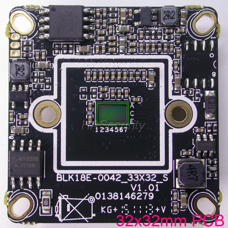 H.264 720P 32x32mm size 1/4" CMOS H42 CMOS image sensor Hi3518E V100 ...
