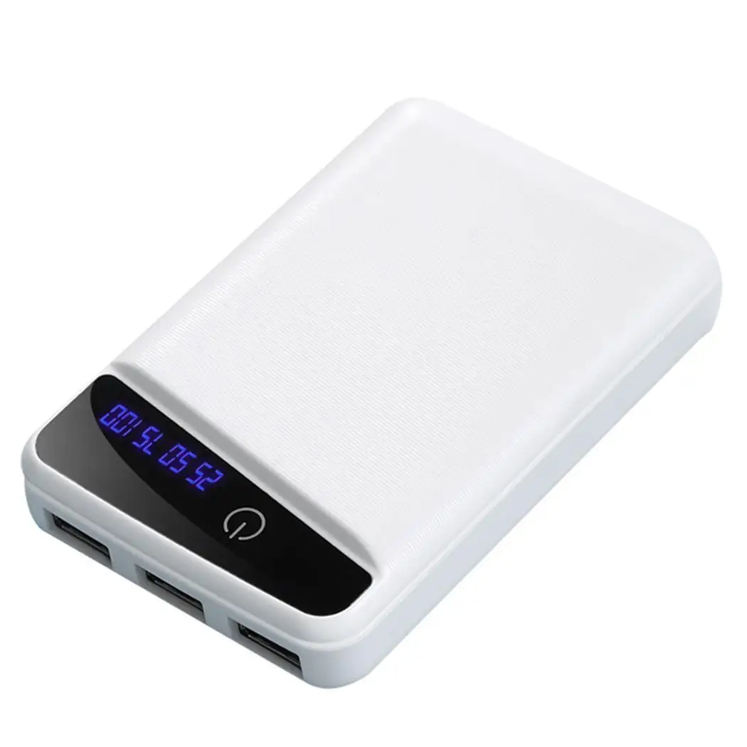 Mi ni 10000mah портативное зарядное устройство DC 5V2A Двусторонняя Быстрая зарядка для Xiaomi mi 9 iPhone внешний аккумулятор power Bank - Цвет: white