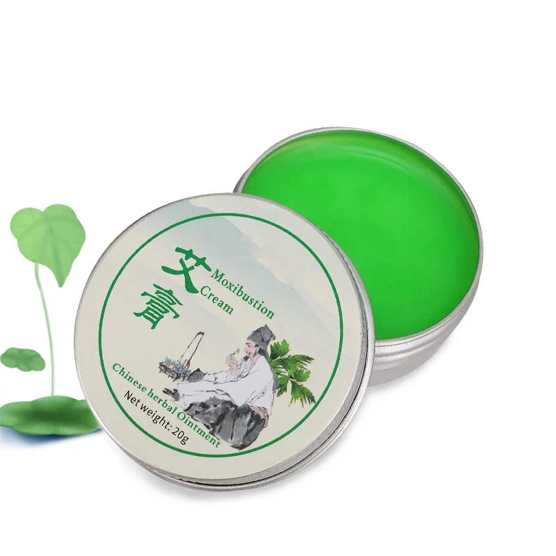 1piece Moxibustion Cream Chinese Herbal Ointment Anti Mosquito Bite Homehold Traditional Acupuncture Anti-motion Sickness