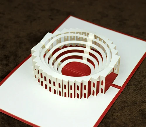 he ancient rome arena colosseum model paper diy paper arts and