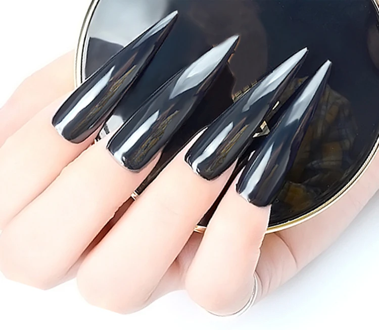 1 г/кор. супер волшебный зеркальный черный блеск для ногтей УФ-Гель-лак хромированный пигмент для ногтей пылезащитный Маникюр украшения для ногтей DIY