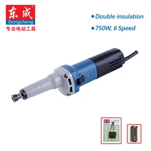 6 скоростей переменный шлифовальный станок, 750 Вт мини шлифовальный станок, Макс. 25 мм мини шлифовальный станок полировщик Металл 6 скоростей 3800-8300 об/мин(3 мм или 6 мм хвостовик