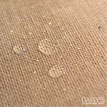 Плотная жесткая водостойкая ткань для водонепроницаемых мешков, натуральная ткань мешковина чистого желтого цвета с покрытием, грубая ткань,Немного запах, сушка исчезнет