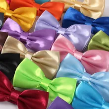 Полиэстер монохромный мужской галстук-бабочка Свадебная вечеринка банкет модный однотонный цветной галстук-бабочка разноцветный галстук бабочка для мужчин и женщин