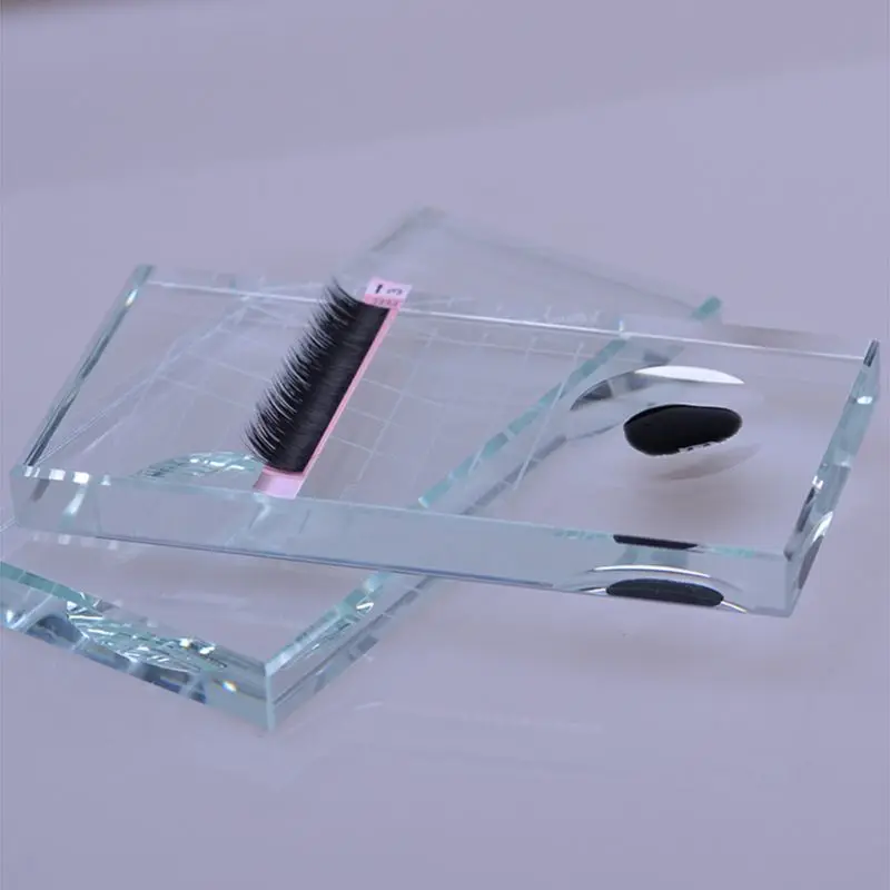 2 в 1 стеклянный ложный клей для ресниц для склеивания подставка держатель для наращивания ресниц прозрачный лоток косметический инструмент для макияжа