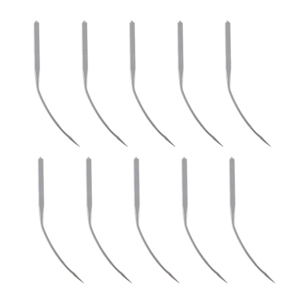 10 Pieces Pin Pointed Silver Metal Home Sewing Machine Needles Household Accessories Repair Tools