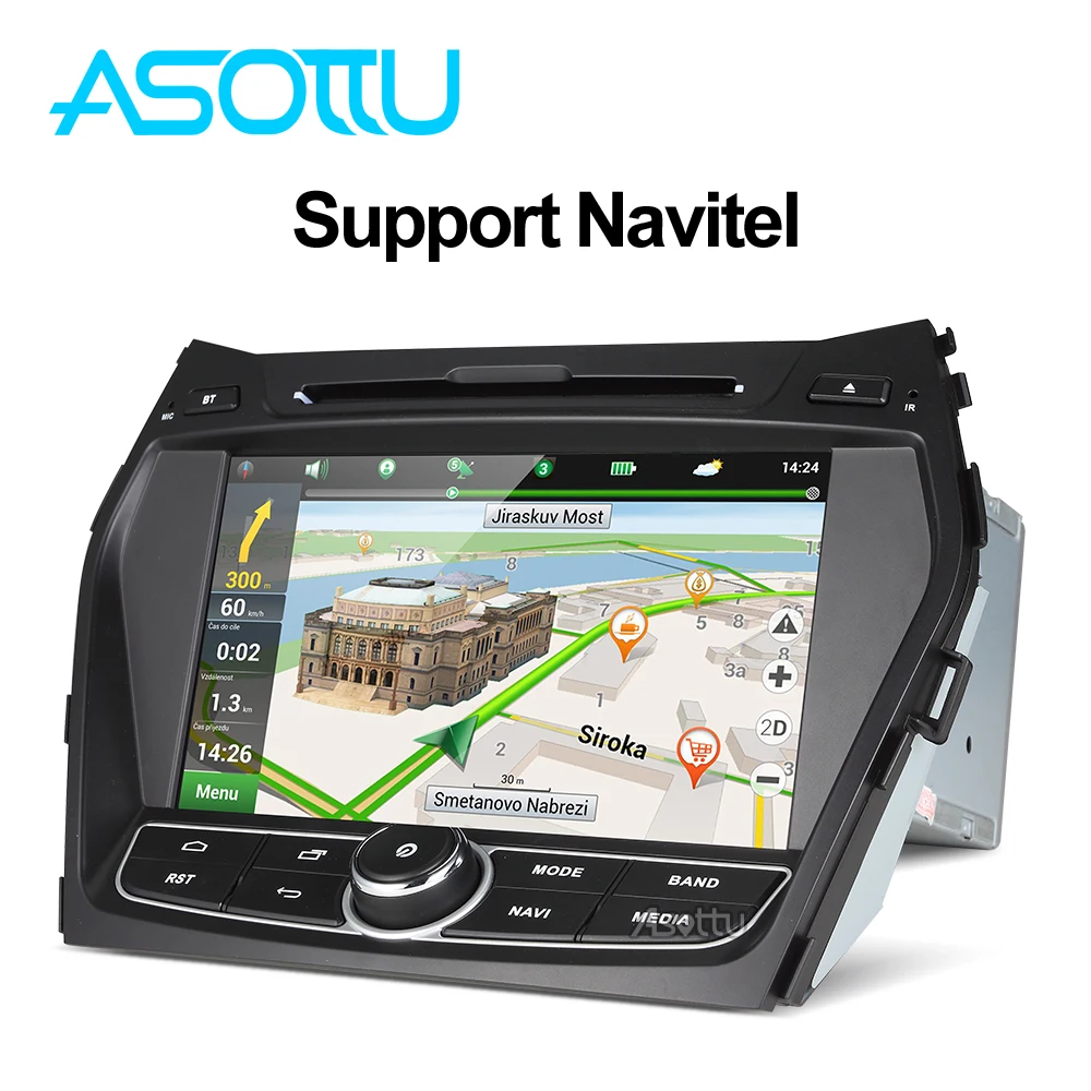 Perfect Asottu ZIX458060 Android 8.1 car dvd Glonass/gps player for Hyundai IX45 Santa fe 2013 2014 car radio video stereo 2G+32G Unit 5