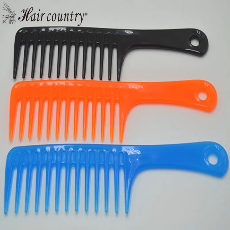 Plastic comb coarse teeth comb Wide tooth broadsword Make up comb curly hair shampoo