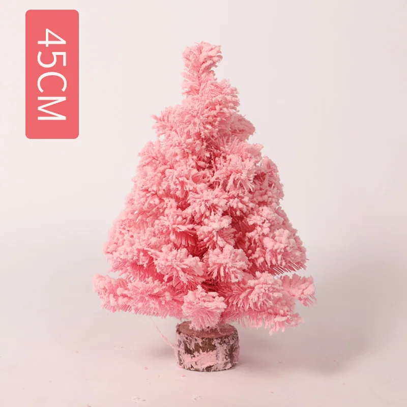 HOYV маленькие рождественские украшения, розовая Рождественская елка, Декор, рождественские украшения для дома, подарок для детей, искусственная Рождественская елка - Цвет: 45cm