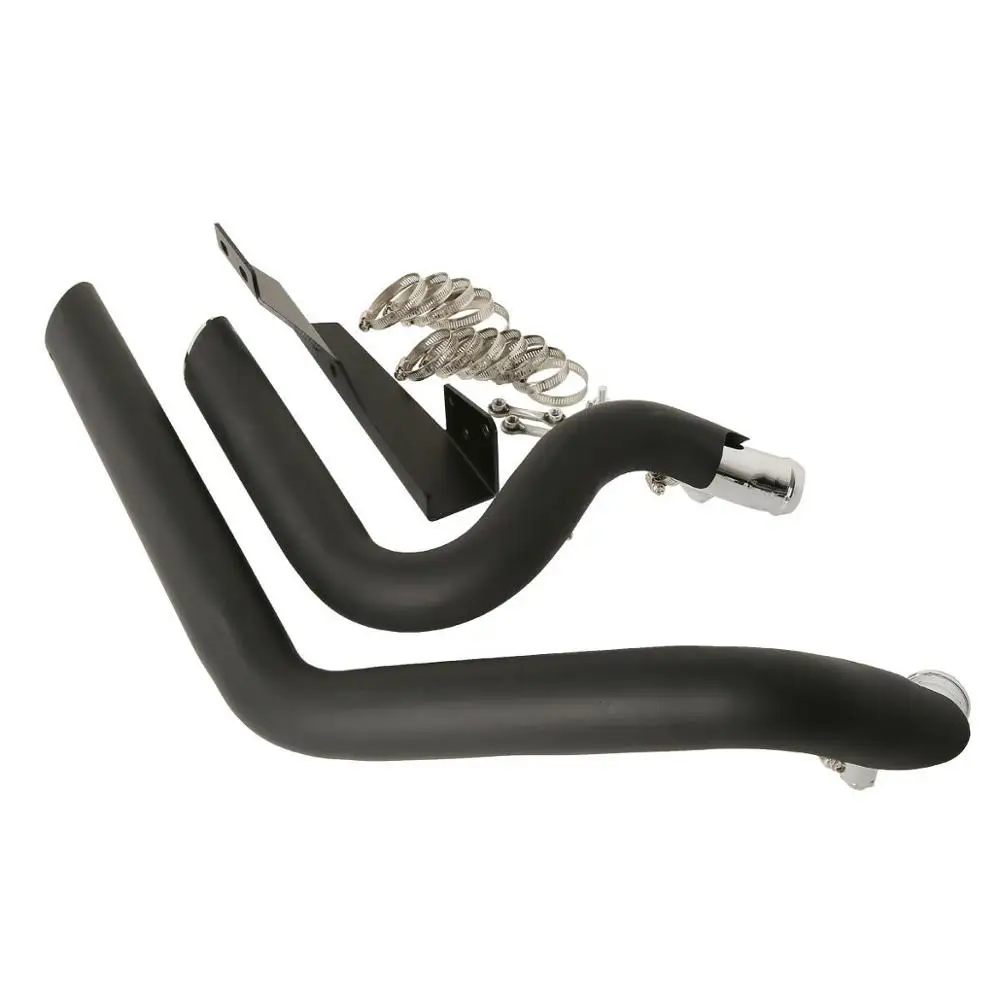 

Motorcycle Staggered Shortshots Exhaust Pipes For Harley Sportster XL Iron 883 2004-2013 12 Black