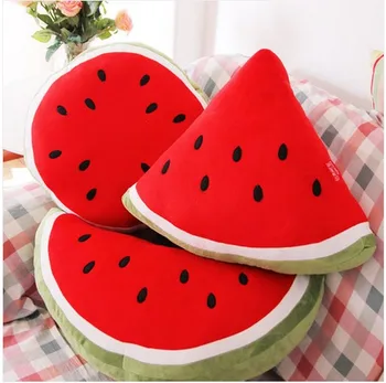 

Plush doll cartoon funny big watermelon soft fruit home decoration cushion pillow stuffed toy creative gift for baby