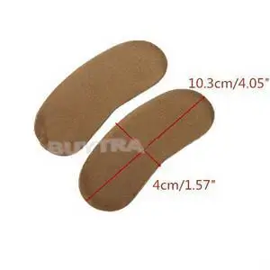 Popular Sticky Fabric Shoe Heel Inserts Insoles Pads Cushion Grip Protector RS