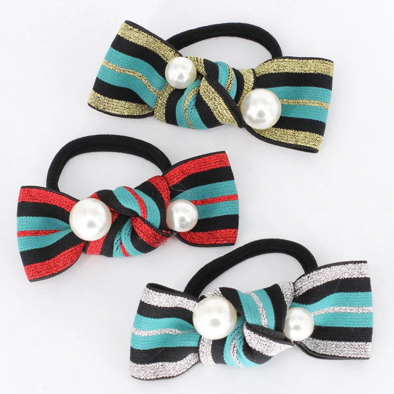 Buy Wholesale 12pcs Tinsel Hair Bow Ties Children Hair