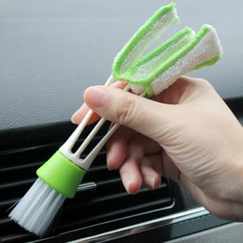 

16.5 cm Plastic Double Ended Auto Car Air Conditioner Vent Outlet Cleaning Brush Auto Cleaning Car Accessories Duster Brushes