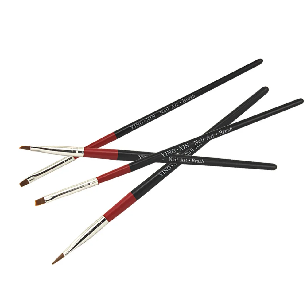 

WP120 New Cheap 4pcs/set Nail Tools Nail Art Painting Drawing Pens Elegant Nail Dotting Pen Black vs Red