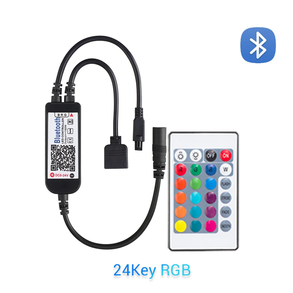 5-24 в умный светодиодный RGB RGBW Bluetooth контроллер USB 24 40 ключ ИК пульт дистанционного управления для 3528 5050 световая полоса многоцветный меняющийся ТВ ПОДСВЕТКА