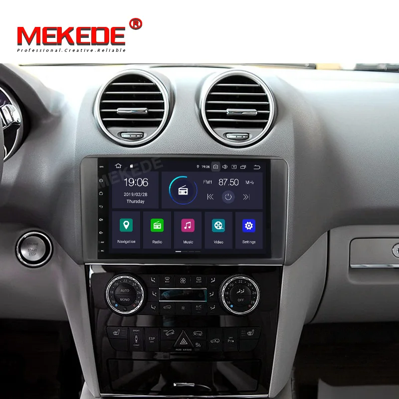 Top MEKEDE HD DSP Android 9.0 2G 4 CORE car GPS For Mercedes Benz ML GL W164 ML350 ML500 GL320 radio stereo navigation NO DVD PLAYER 5