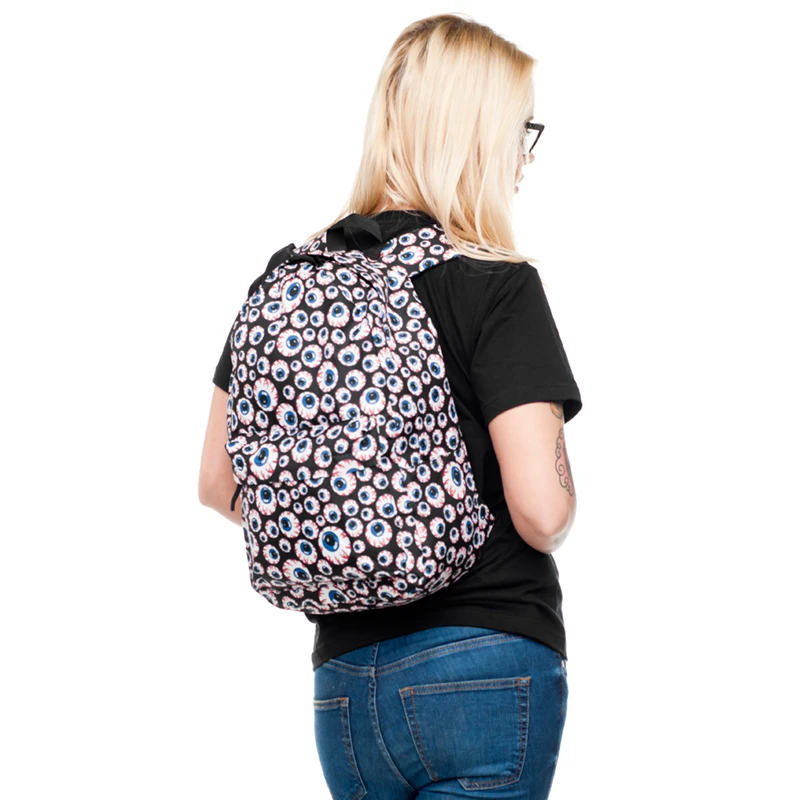 Рюкзак с объемным принтом в виде глаз ветки в консервативном стиле, синий мягкий рюкзак для школьников, рюкзак в стиле хип-хоп, mochila feminina