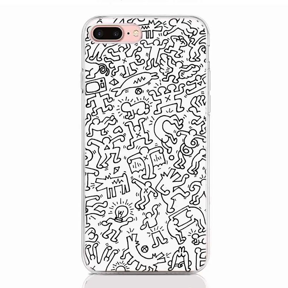 Для Google Pixel 4 4XL 3A XL 3 2 2XL 3XL Мягкий силиконовый чехол из ТПУ с принтом Keith Haring задняя крышка Защитный ковер чехол на корпус телефона - Цвет: A03