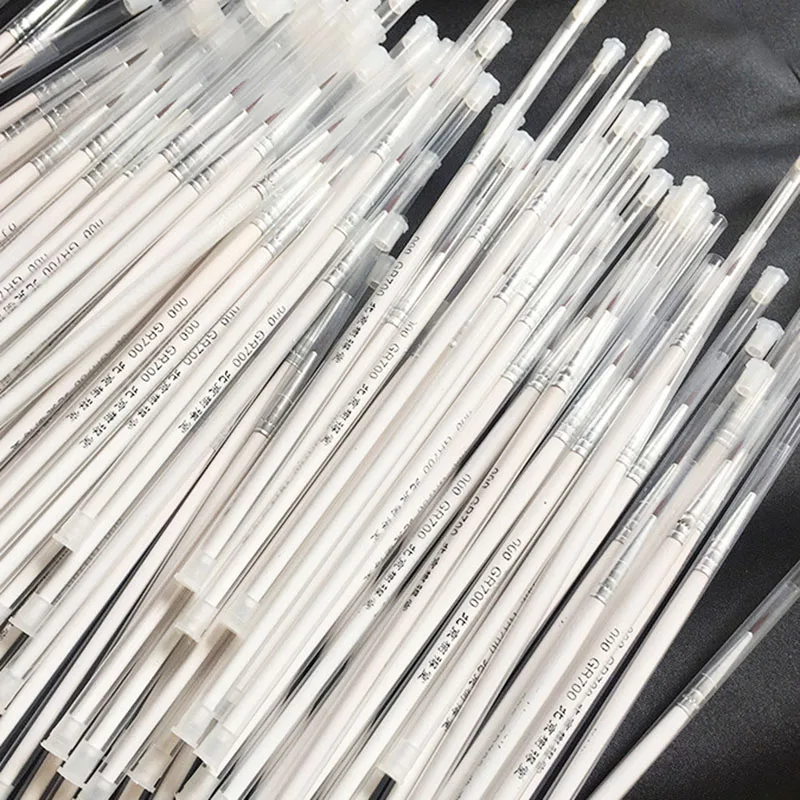 Goedkoop 18 Stks set Fijne handgeschilderde Dunne Haak Lijn Pen Tekening Ronde Tip Aquarel Kunst Levert Nylon Borstel Briefpapier Schilderen Pen