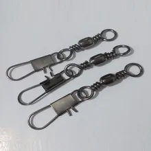 100 шт./лот 10# Латунь баррель поворотный линия разъем Твердые Рыбалка кольца блокировки оснастки крючки Аксессуары