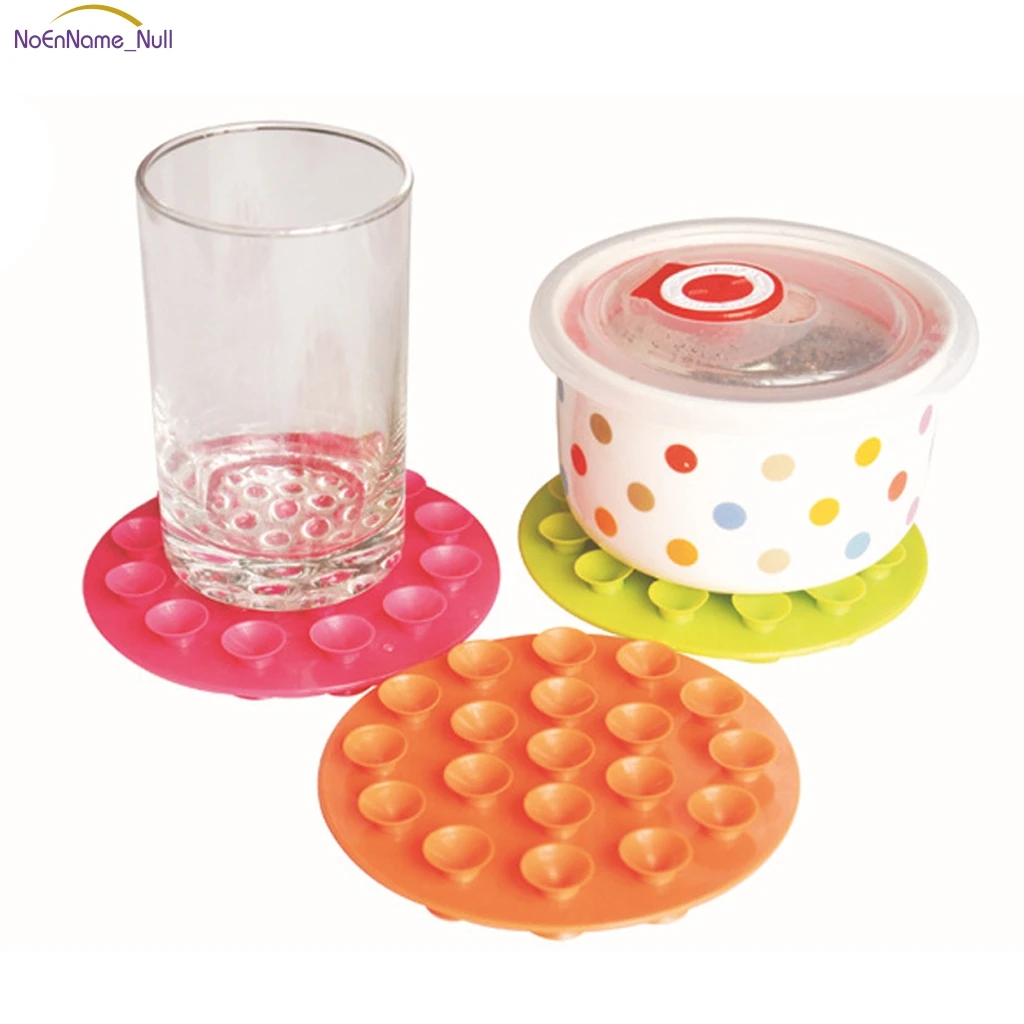

1Pc Baby Feeding Bowl Cup Anti Slip Placemat Double Sided 19 Suction Sucker Mat Pads Tableware Fixed Non Slip #046