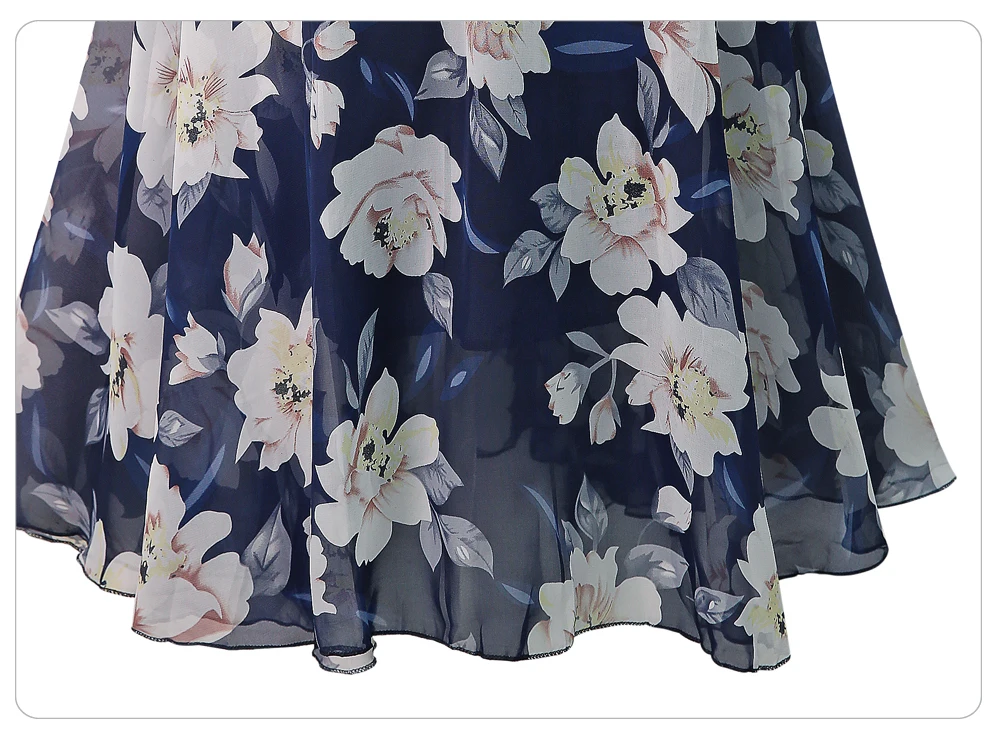 HXJJP, летние длинные юбки, женская элегантная повседневная шифоновая юбка, высокая талия, цветочный принт, уличная одежда, макси, женские пляжные юбки