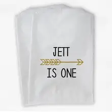 Пользовательские Дети первый день рождения стрелы попкорн конфеты буфет леденец мешочки для вечеринки перед рождением ребенка пекарня печенья десерты подарочные пакеты