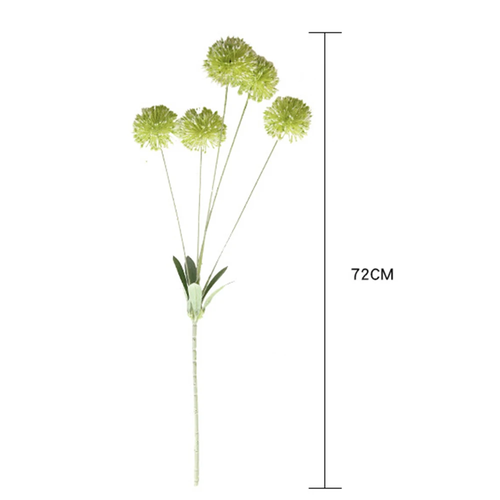 5 вилок 72 см маленькие помпоны романтические Искусственные цветы одуванчика Искусственные цветы ветка для свадебной фотосъемки DIY украшение для дома