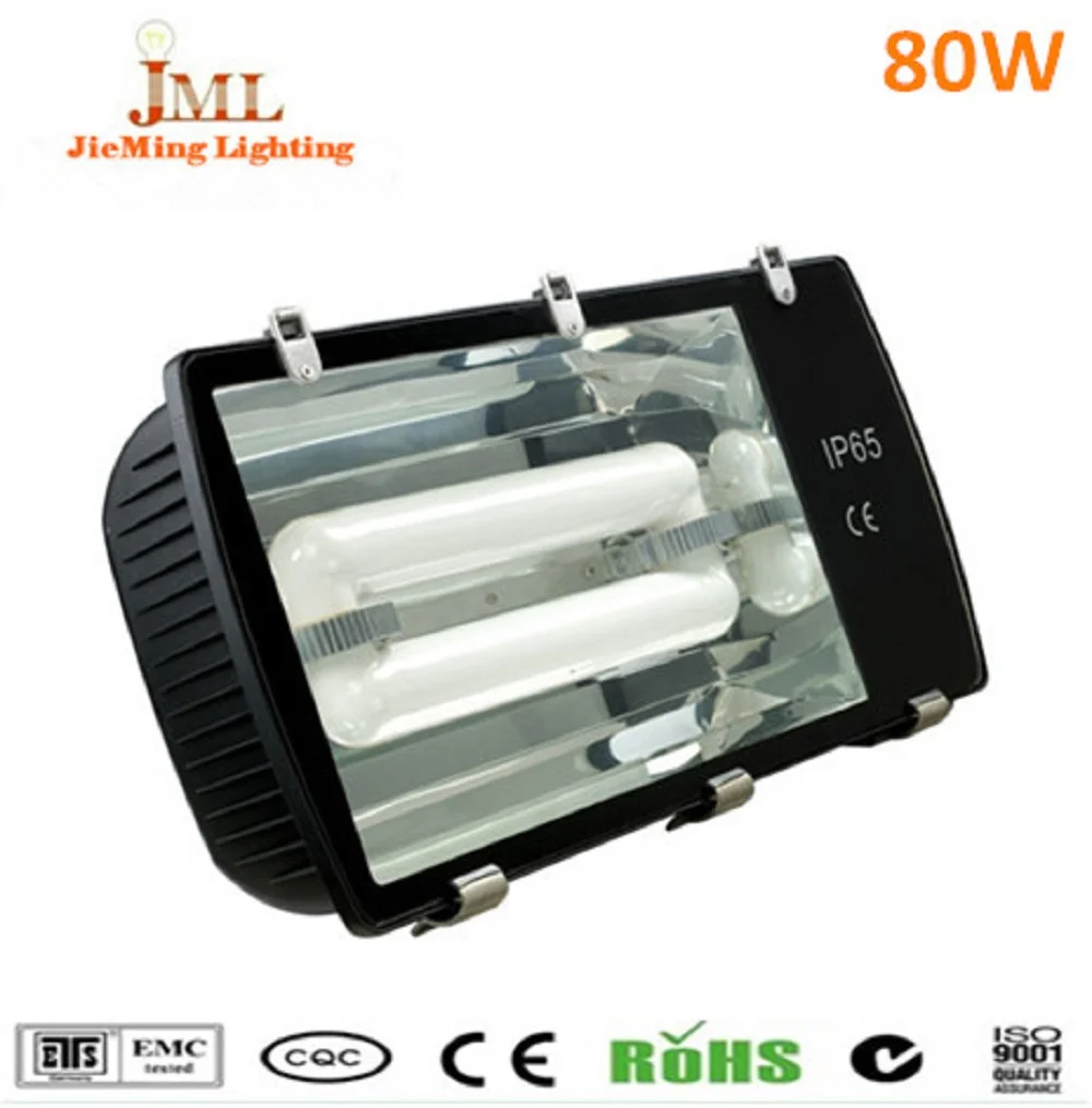 Light floodlight 80W CE ROHS UL induction flood light IP65 Waterproof