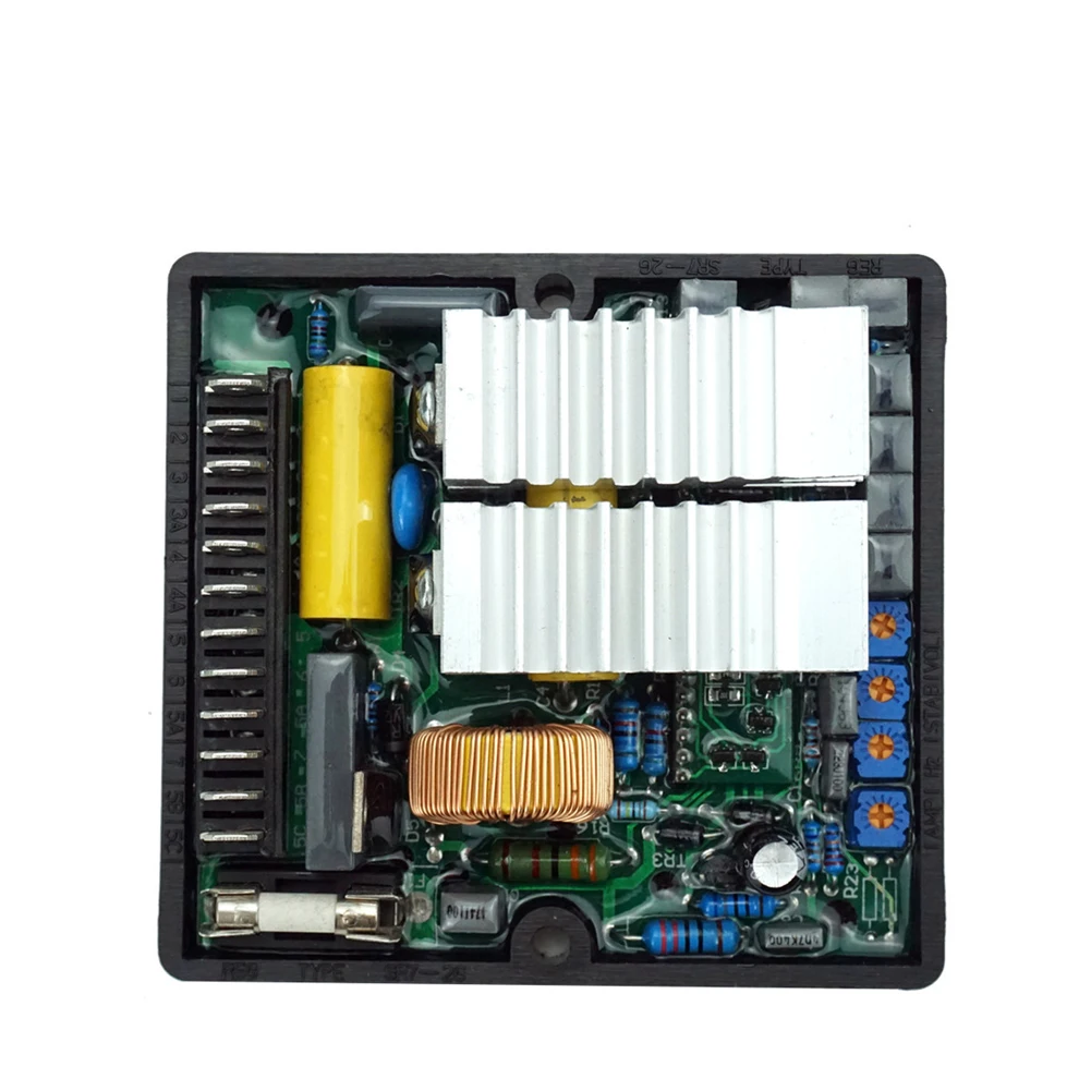 

SR7 With Connector Brushless Alternator Protective Generator Part Automatic Replacement Voltage Regulator Electronic Stabilizer