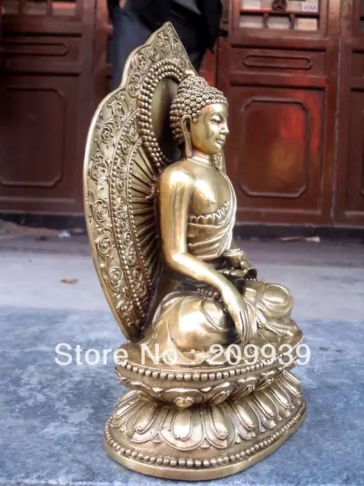 

001136 Tibetan Buddhis SHAKYAMUNI bronze buddha statue