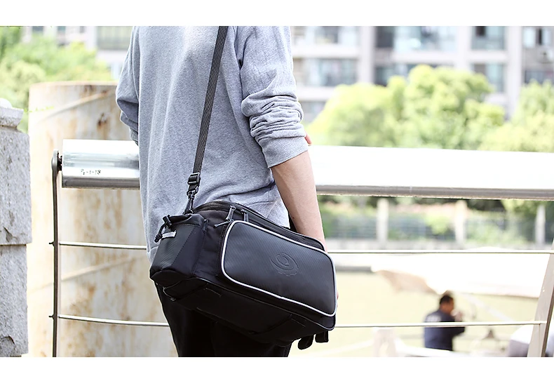 Clearance ROSWHEEL 10L Cycling Bike Carbon Fiber Leather Bicycle Rear Rack Seat Pannier Bag Pouch rear rack cargo bag 7 Clearance ROSWHEEL 10L Cycling Bike Carbon Fiber Leather Bicycle Rear Rack Seat Pannier Bag Pouch rear rack cargo bag 7