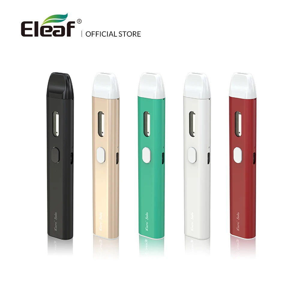 

Original Eleaf iCare Solo Kit With 350mah 1.5ml Capacity Built-in Battery IC 1.1ohm Coil Small Smoking Electronic Cigarette