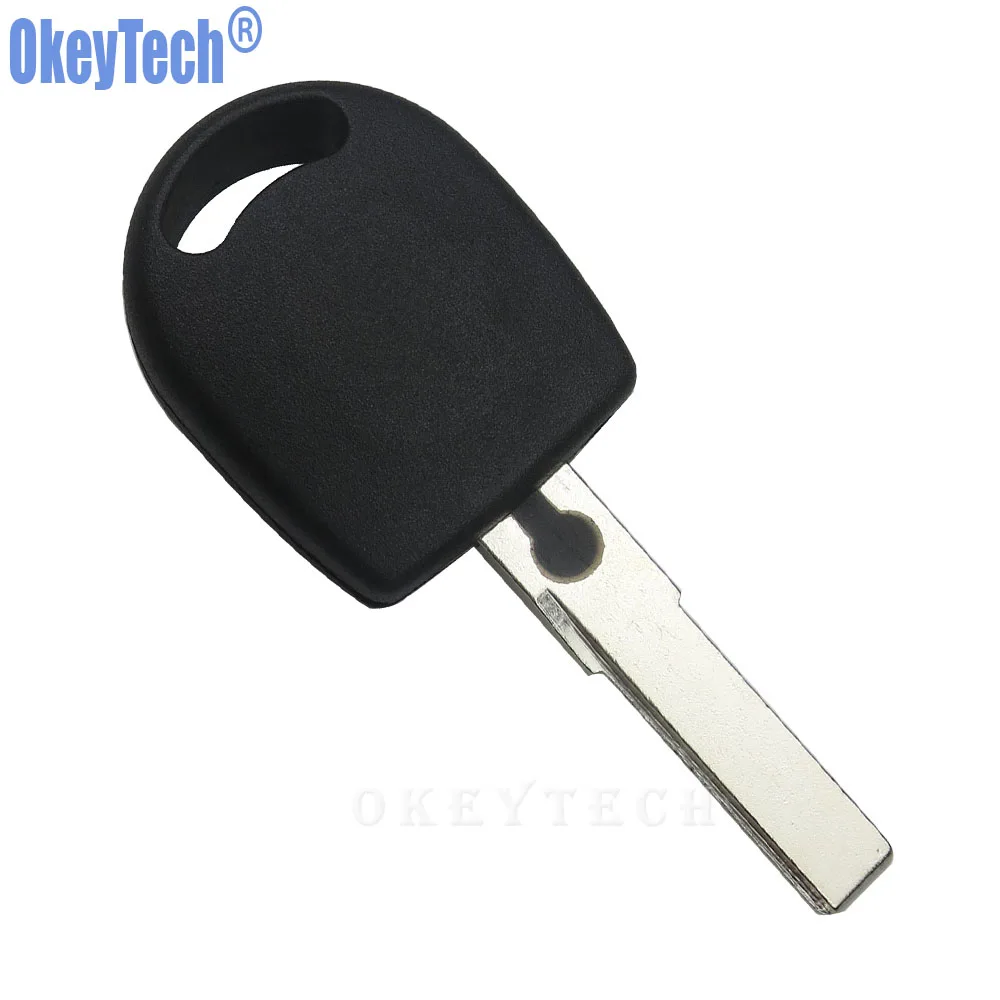 OkeyTech транспондер ключ оболочки ID48 чип для VW Polo Golf для SEAT Ibiza Leon для SKODA Octavia транспондер с светильник и батареей