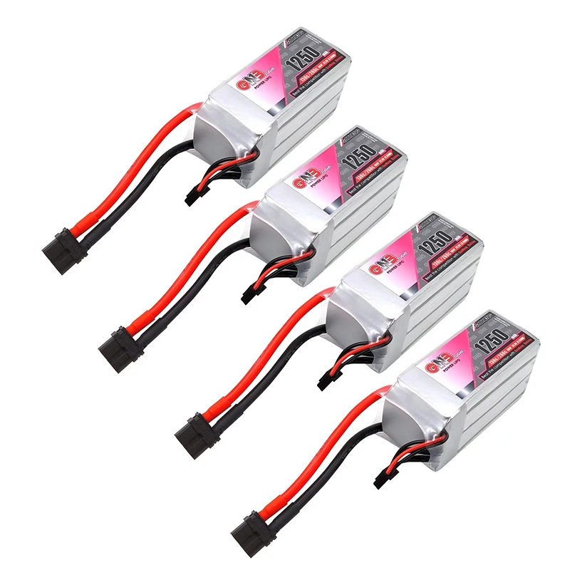 4 шт. Gaoneng GNB 14,8 V 1500mAh 120C/240C 4S Lipo аккумулятор Перезаряжаемый XT60U-F разъем для FPV гоночный Дрон RC Квадрокоптер - Цвет: 4PCS