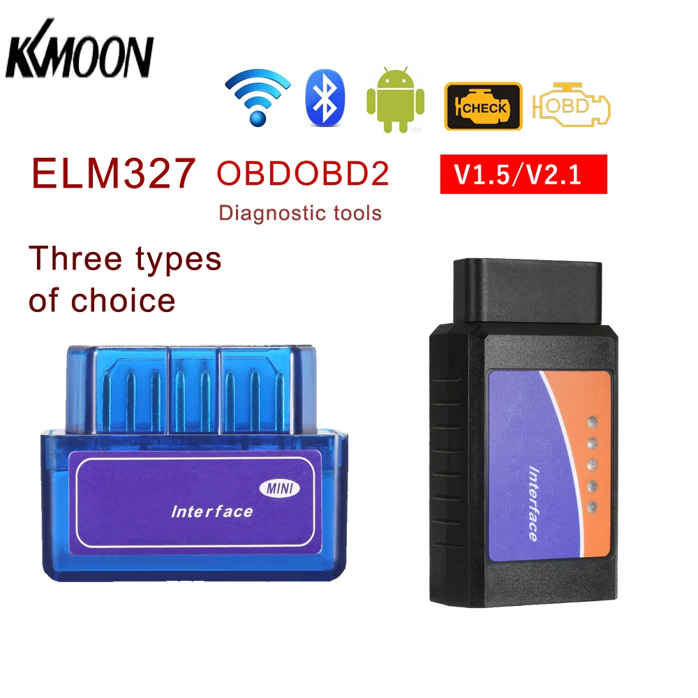 KKMOON mini obd 2 V2.1 BT 0 интерфейс OBDII автомобильный диагностический сканер считыватель