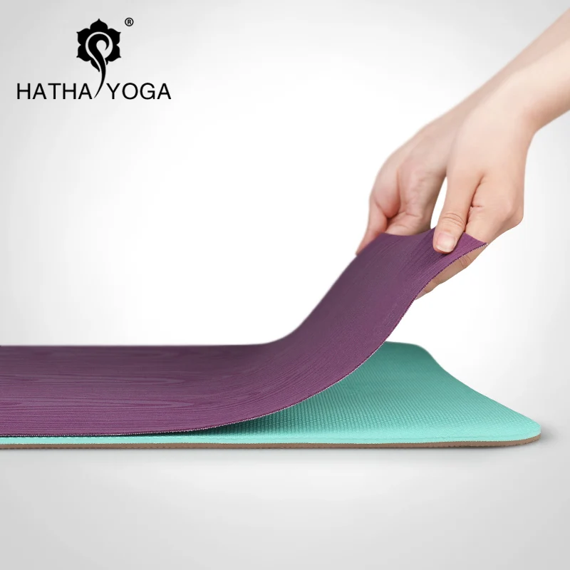 Hatha Natural Rubber Slip Resistant Yoga Mat Yoga Blanket 1 5mm