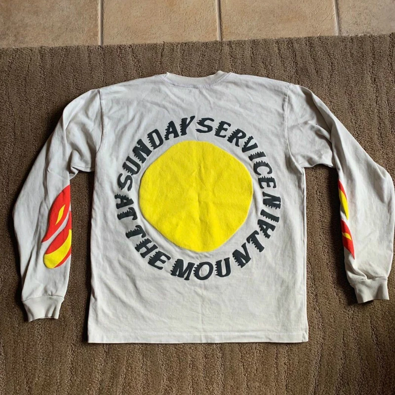 Футболка CPFM для мужчин и женщин Топ с длинным рукавом в стиле Харадзюку принтом