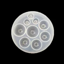 1 шт. 9 различных размеров Кристалл Клей круглый кабошон Формы Силиконовые формы ручной работы купол ремесло DIYJewelry инструмент