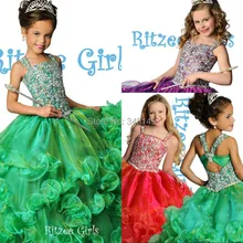 Фиолетовые и зеленые торжественные платья для девочек на бретельках, бальное платье органза, кристаллы, полые цветы, платье для девочек