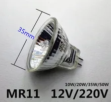 Holofote de halogênio 220v mr11 12v, holofote de 20w 35w mr11 12v, holofote de halogênio 12v mr11 holofote halogêneo 220v 50w diâmetro 35mm