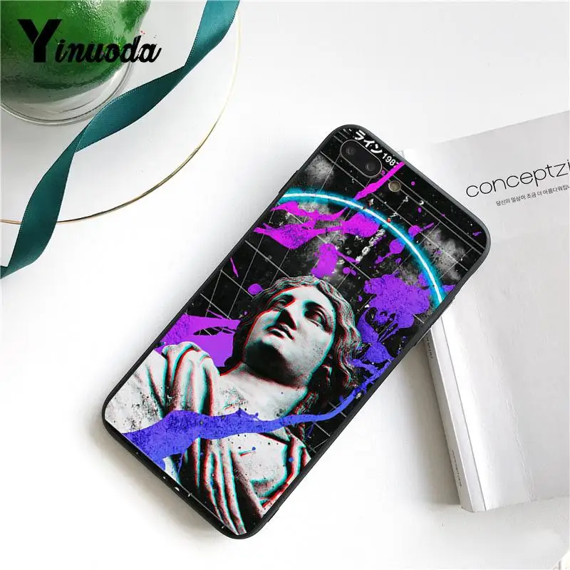 Yinuoda Vaporwave Мягкий силиконовый чехол для телефона из ТПУ в музыкальном стиле iPhone 8 7